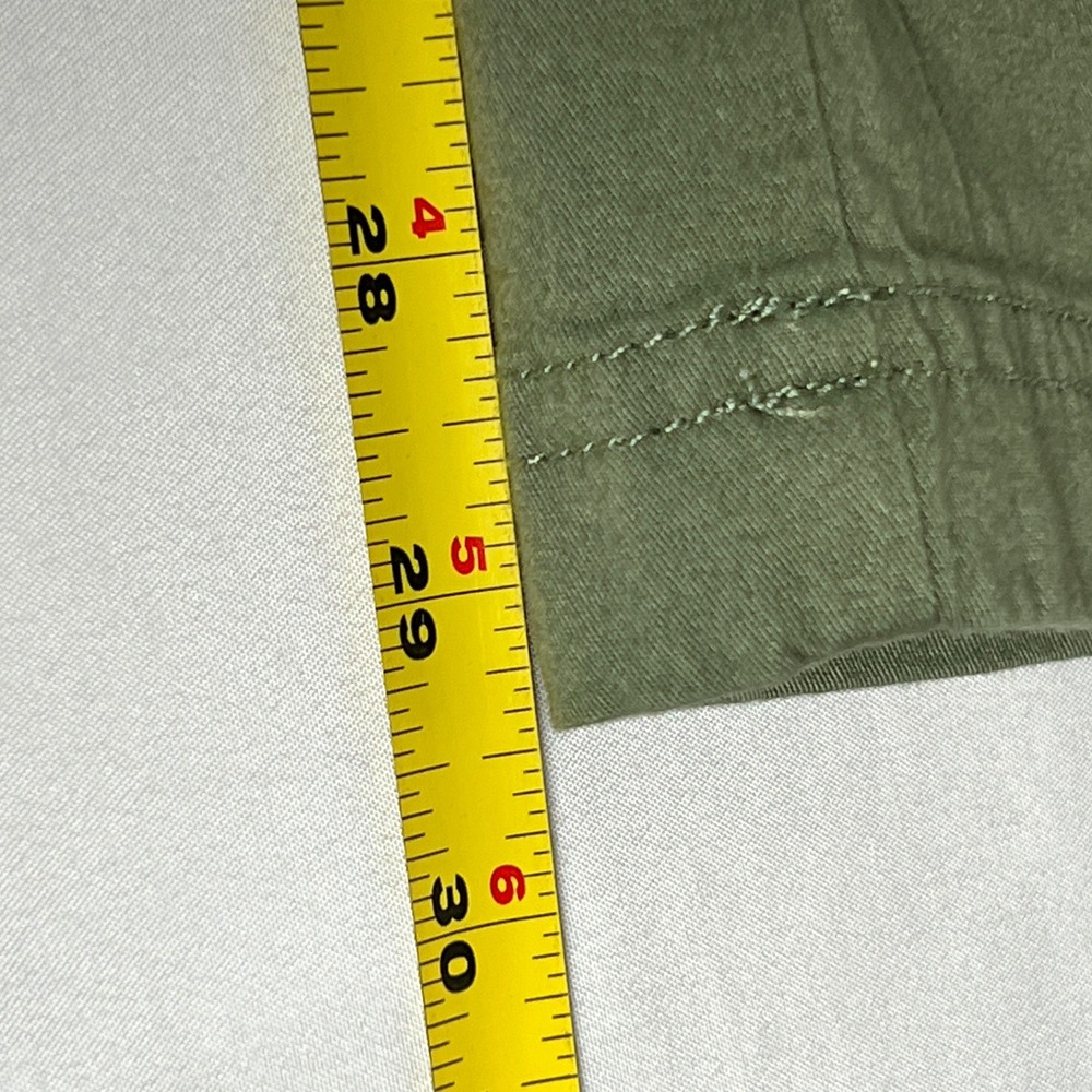 Abercrombie Kids Cargo Pants Kids 15/16 Regular Olive Green Wide Leg Utility New - Picture 8 of 11